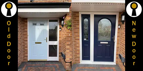 Composite door fitting Carlecotes