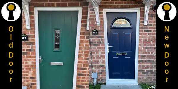 Composite door fitting Little Houghton