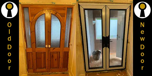 Composite door fitting Cudworth
